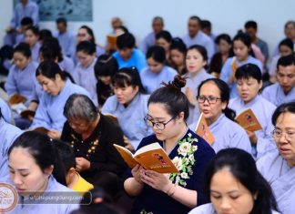 Nhiều Phật Tử Trở Về Tham Dự Khóa Lễ Tụng Kinh Mừng Phật Đản (PL 2563) Và Chương Trình Văn Nghệ
