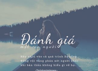 Đừng phán xét khi không ở trong hoàn cảnh người khác
