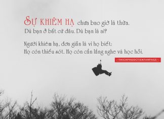 Sự khiêm hạ chưa bao giờ là thừa thichphuoctien-khiem-ha