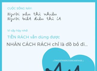 Nhân cách rách, chỉ là đồ bỏ đi.