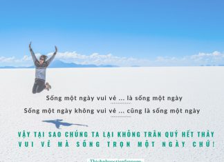 Vui vẻ sống trọn từng ngày