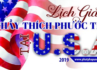Lịch giảng Thầy Thích Phước Tiến tại Mỹ – 2019 (Cập nhật mới) ppud 1