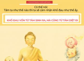Khổ đau vốn từ tâm sinh, cũng từ tâm mà diệt đi. kho dau vong tu tam sinh