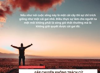 Gặp chuyện, không trách cứ là sự tu dưỡng và trí tuệ cao nhất. gap chuyen khong trach cu