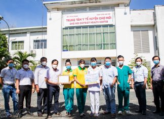 TVTV: Hỗ trợ các trang thiết bị y tế và phòng chống dịch bệnh với tổng chi phí 280,000,000 VND cho bà con tỉnh An Giang & tỉnh Vĩnh Long . ho tro thuoc covid 21