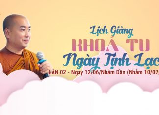 Lịch giảng Khoá Tu Ngày Tịnh Lạc lần 2 lichgiang2