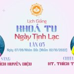 Lịch giảng Khoá tu ngày tịnh lạc lần 05 lan05
