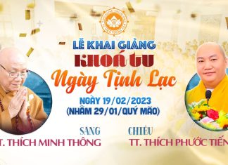 Lễ Khai Giảng Khóa Tu Ngày Tịnh Lạc năm Quý Mão – 2023 khaigianglow