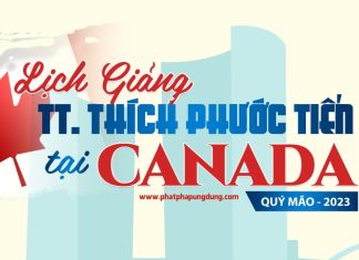 Lịch giảng TT.Thích Phước Tiến tại CANADA năm Quý Mão – 2023 slide