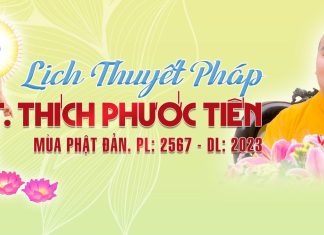 Lịch Giảng TT.Thích Phước Tiến nhân Mùa Phật Đản PL.2567-DL.2023 slideLG