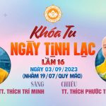 Khóa Tu Ngày Tịnh Lạc Lần 16 Ktu16