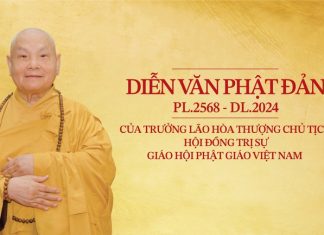 Diễn văn Phật đản Phật lịch 2568 của Trưởng lão Hòa thượng Chủ tịch Hội đồng Trị sự GHPGVN diễn văn Phật đản
