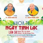 KHÓA TU NGÀY TỊNH LẠC lần 30 poster