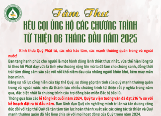 Tâm Thư Kêu Gọi Ủng Hộ Các Chương Trình Của Quỹ Từ Thiện Tu Viện Tường Vân Trong 6 Tháng Đầu Năm Ất Tỵ – 2025 TAM THU SAU THÁNG ĐÂU 2024 ok copy