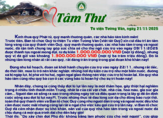 ✍️ TÂM THƯ VẬN ĐỘNG CỨU TRỢ ĐỒNG BÀO MIỀN TRUNG CHỊU ẢNH HƯỞNG BỞI LŨ LỤT tâm thư final