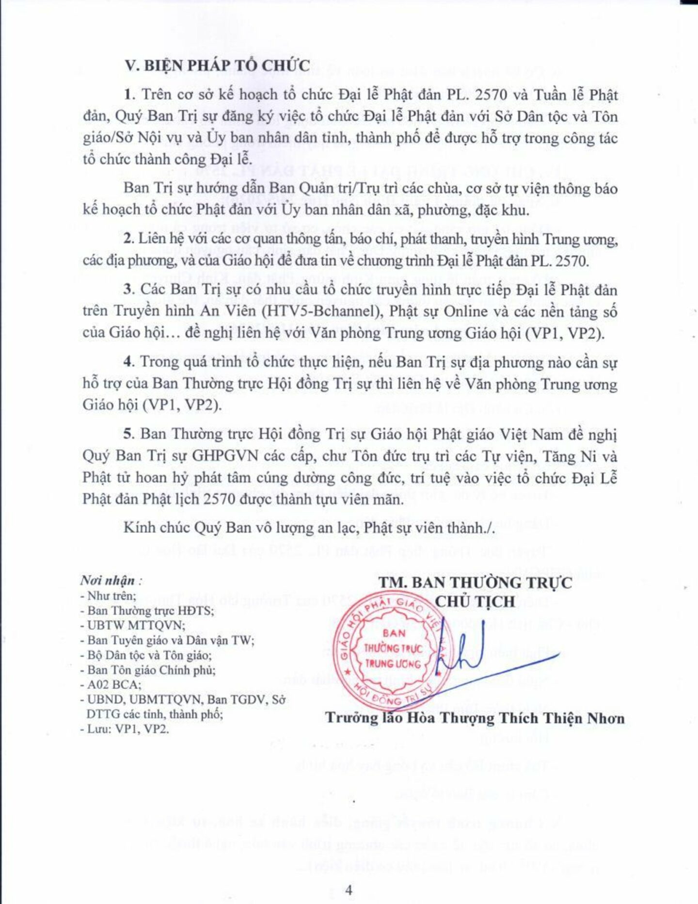 TB so 87 to chuc Dai le Phat dan PL 2570 00004