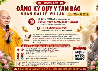 ĐĂNG KÝ QUY Y TAM BẢO NHÂN ĐẠI LỄ VU LAN PL.2570 – DL.2026 đăng ký quy y lễ vu lan