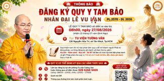 ĐĂNG KÝ QUY Y TAM BẢO NHÂN ĐẠI LỄ VU LAN PL.2570 – DL.2026 đăng ký quy y lễ vu lan